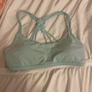 Light blue lululemon bra with cute back